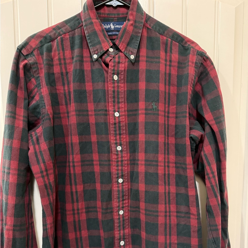 Ralph Lauren Red and Black Checkered Shirt